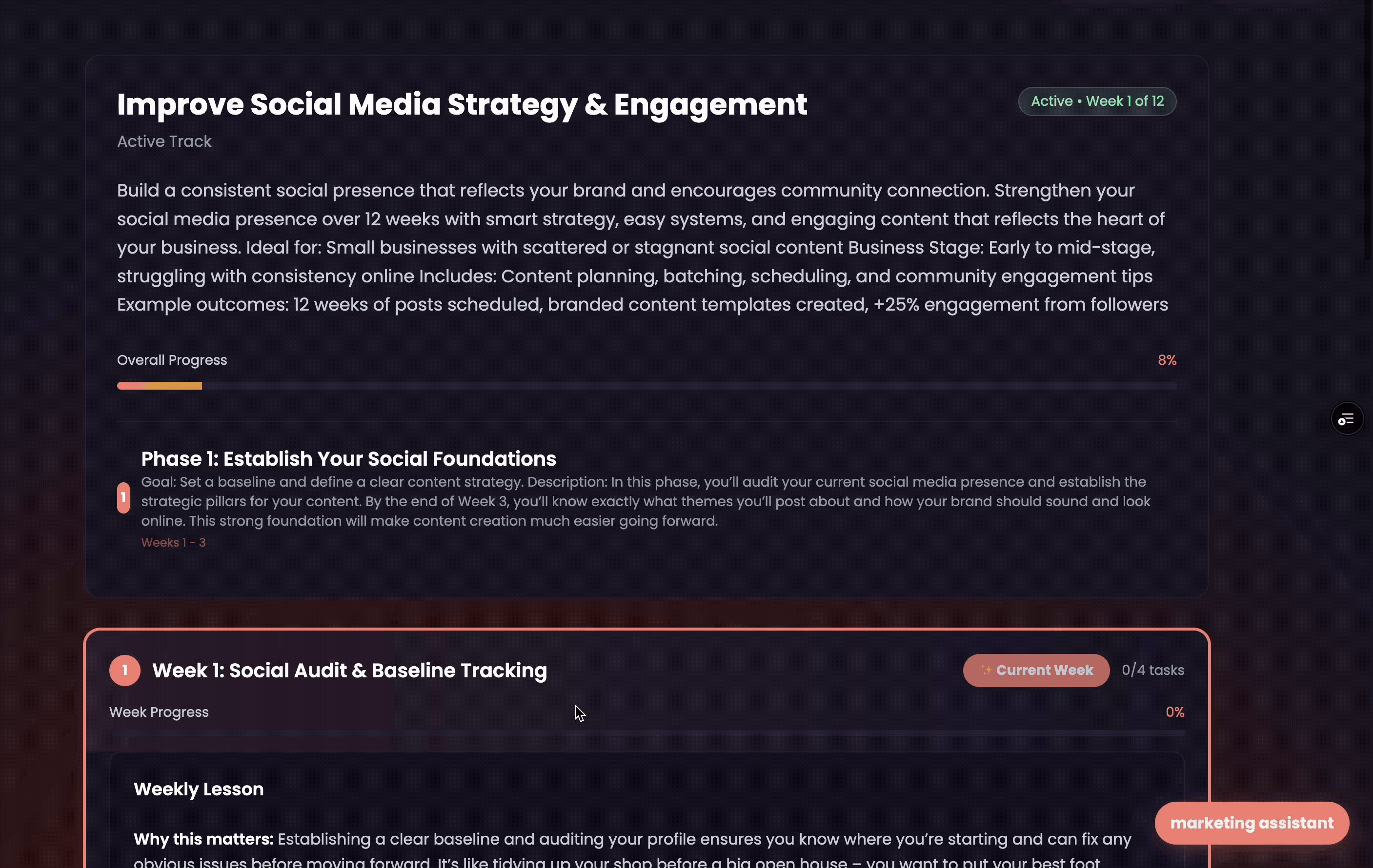 MomentumDIY Dashboard Preview